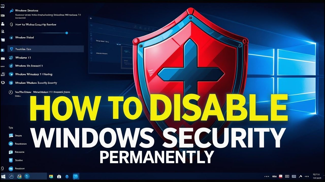 How To Disable Windows Security Permanently - YouTube