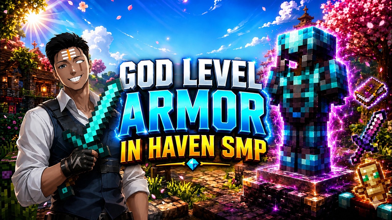 I Made The GOD LEVEL ARMOR Armor in Minecraft 💀 - YouTube