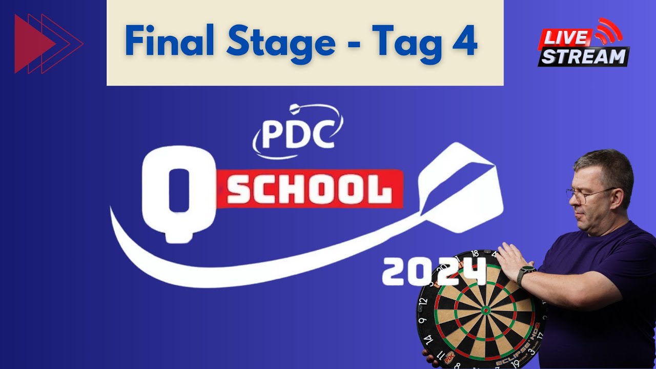 Dart PDC QSchool 2024 Final Stage Tag 4 Letzer Tag, wer holt die