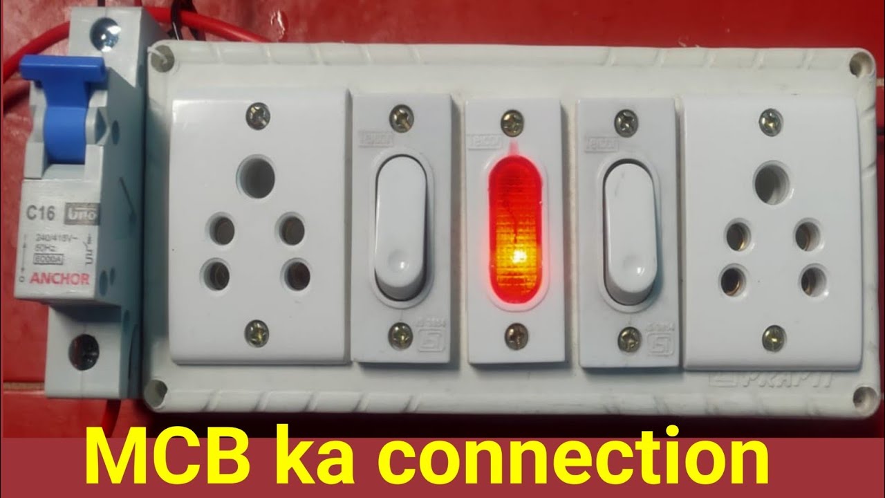 How to connect mcb with electric board single Pole mcb connection By Ps