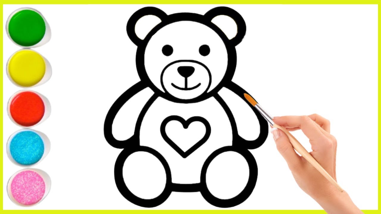 Como Desenhar Um Urso Para Criancas Passo A Passo Easy Steps To Draw A