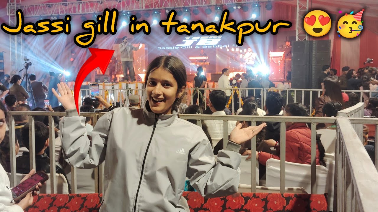 Jassi gill in tanakpur Night concerts 🥳 |himanshipunethavlogs