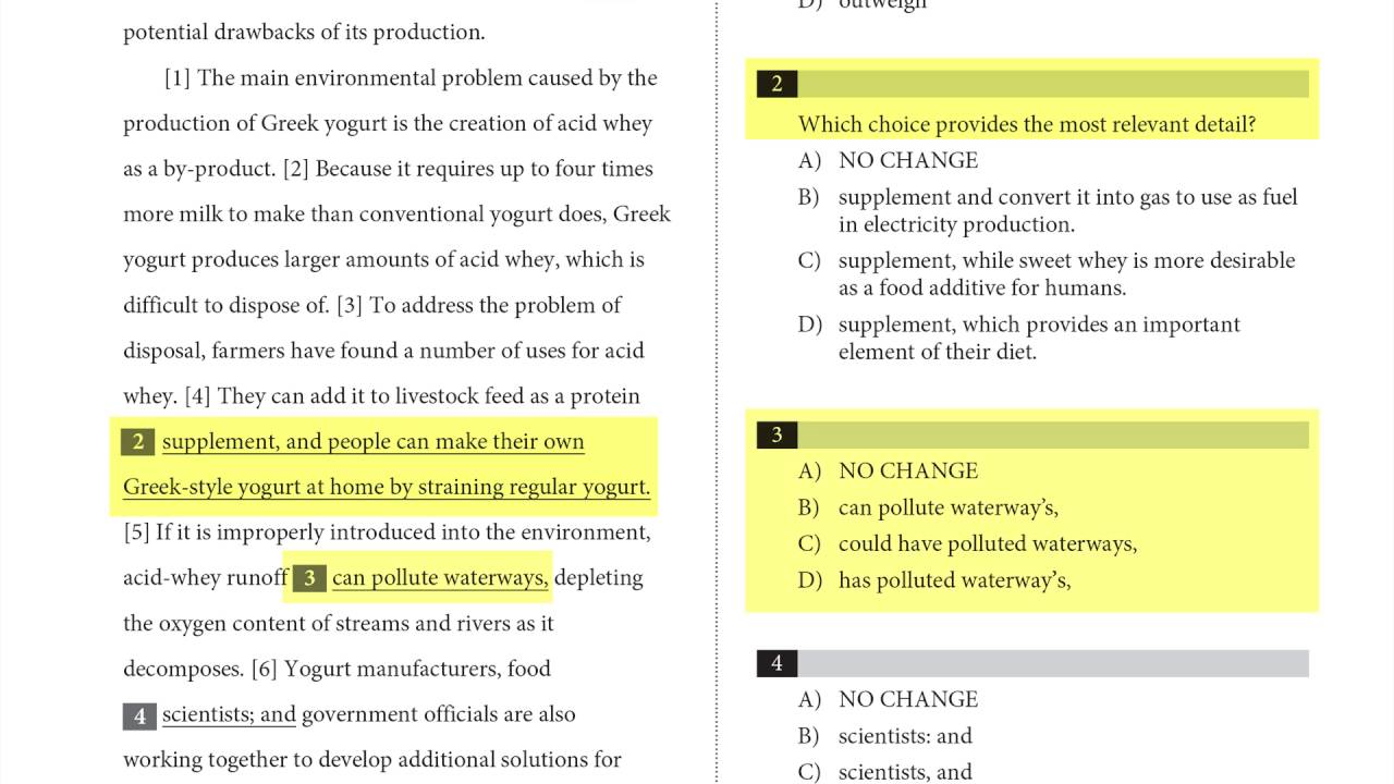 Sat Writing Practice Free