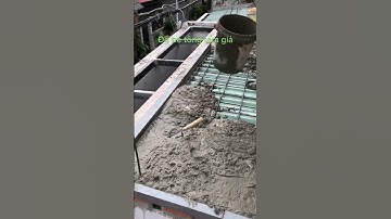 Đổ bê tông tấm giả làm mái hoặc gác lửng cho AE🤫 #xaydung #xaynhadep #xaynha #shorts