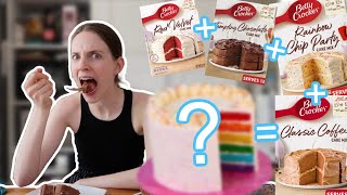 I mixed every Betty Crocker cake mix together to make the ultimate cake