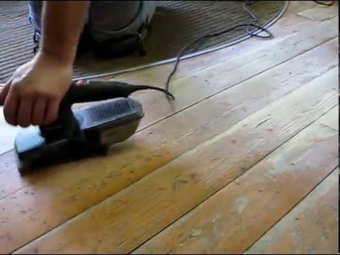 Sanding Wood Floors Orbital Sander