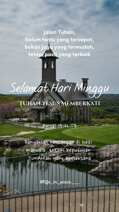 Selamat hari minggu⛪  - Story WA Rohani Kristen Happy Sunday