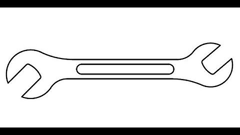 Making a 2D wrench in AutoCAD