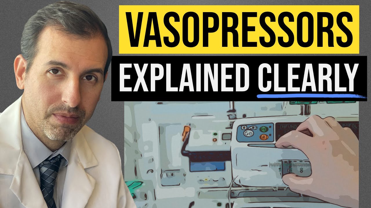 Vasopressors Explained Clearly: Norepinephrine, Epinephrine, Vasopressin, Dobutamine... - YouTube