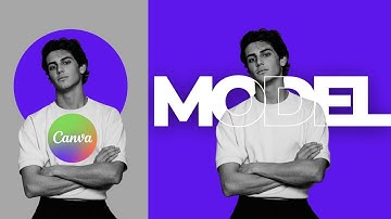 Design Modern Modeling Poster in Canva | Canva Design Tutorial | Canva Tutorial for Beginner