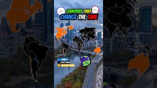 OMG! Countries that CHANGE the TIME #shorts #world #map #geography #country #time #clock