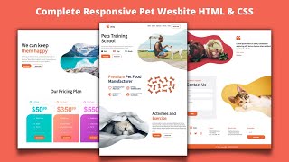 How To Make Website Using HTML & CSS | Full Responsive Modern Web Design Tutorial Step By Step