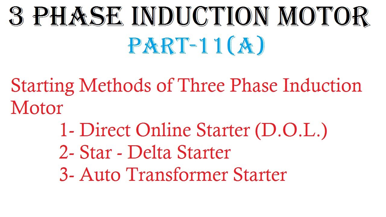 Direct on line starter in three phase induction motor in hindi (DOL ...