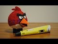 Рисуем 3D ручкой птицу RED из Angry Birds