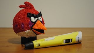 Рисуем 3D ручкой птицу RED из Angry Birds