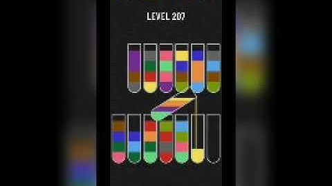 Water sort puzzle level 207