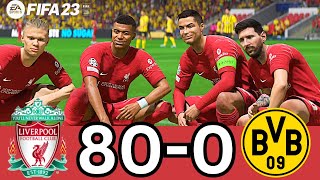 FIFA 23 - RONALDO, MESSI HAALAND, MBAPPE, ALL STARS - LIVERPOOL VS DORTMUND- PS5 4K