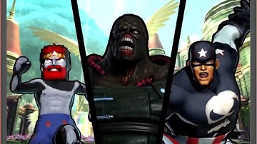 Ultimate Marvel vs Capcom 3: Nemesis, Arthur, and Captain America arcade playthrough