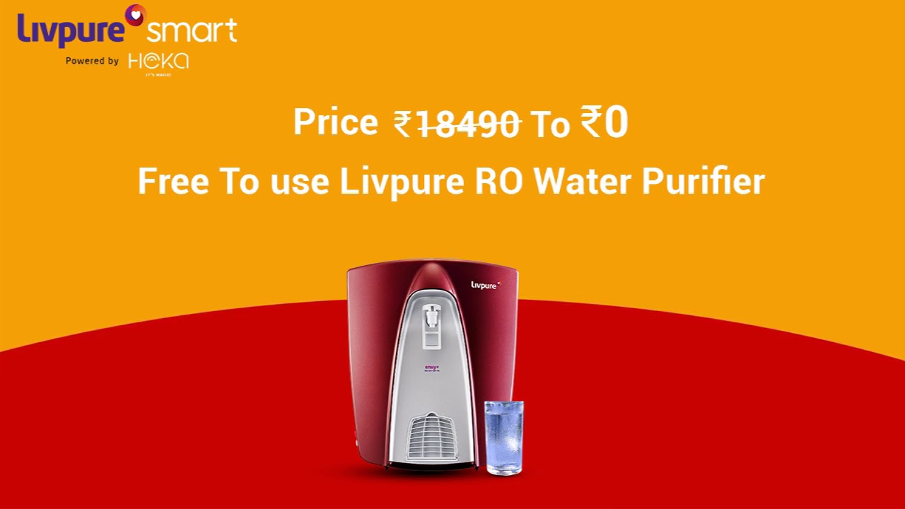 Livpure RO Water Purifier for Free | Real Time Water Quality Check | RO ...