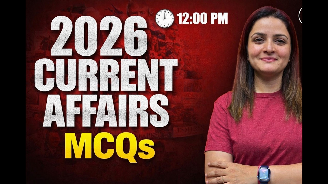 100 Most Important Current Affairs MCQs 2026 #CurrentAffairs #MCQs # ...