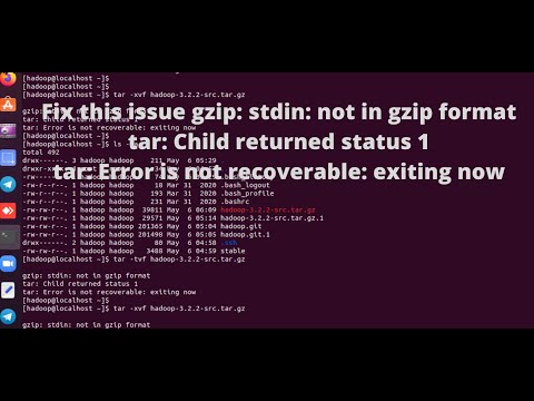 tar: Error is not recoverable: exiting now