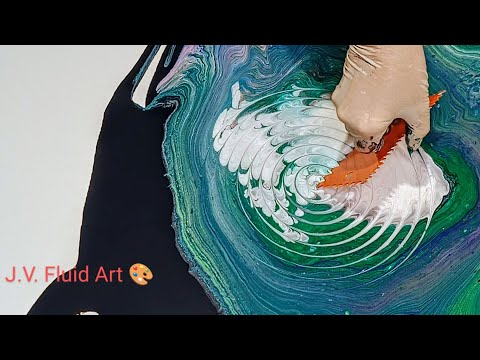 Cómo Crear Arte Abstracto Magnífico con Pouring o Pintura Acrílica Fluida.