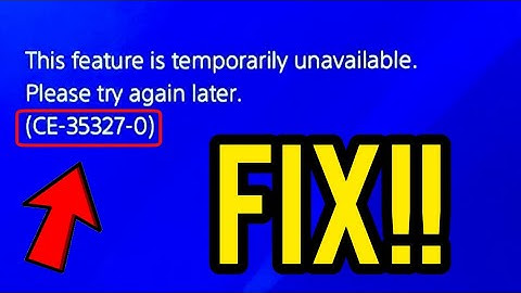 Fix error code Ce-35327-0 on ps4