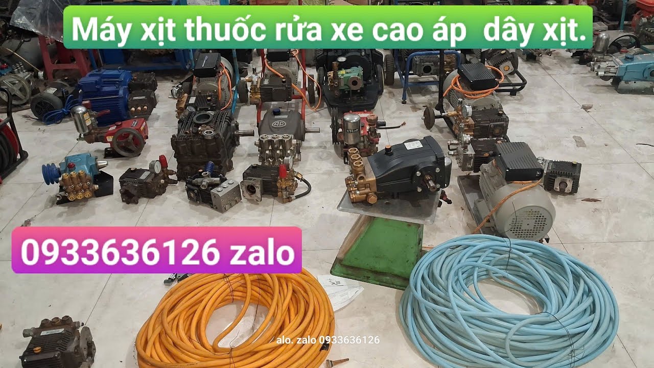 Máy xịt thuốc rửa xe cao áp...dây xịt.. .0933636126 zalo