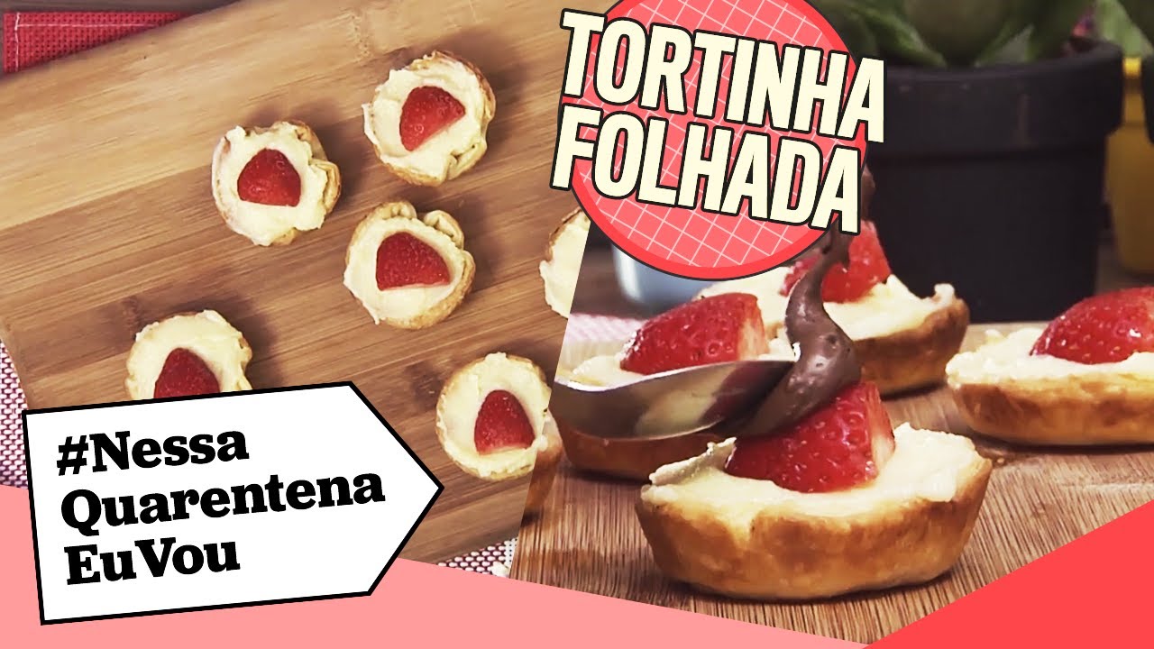 TORTINHA FOLHADA DE MORANGO | Mini mordidas de felicidade