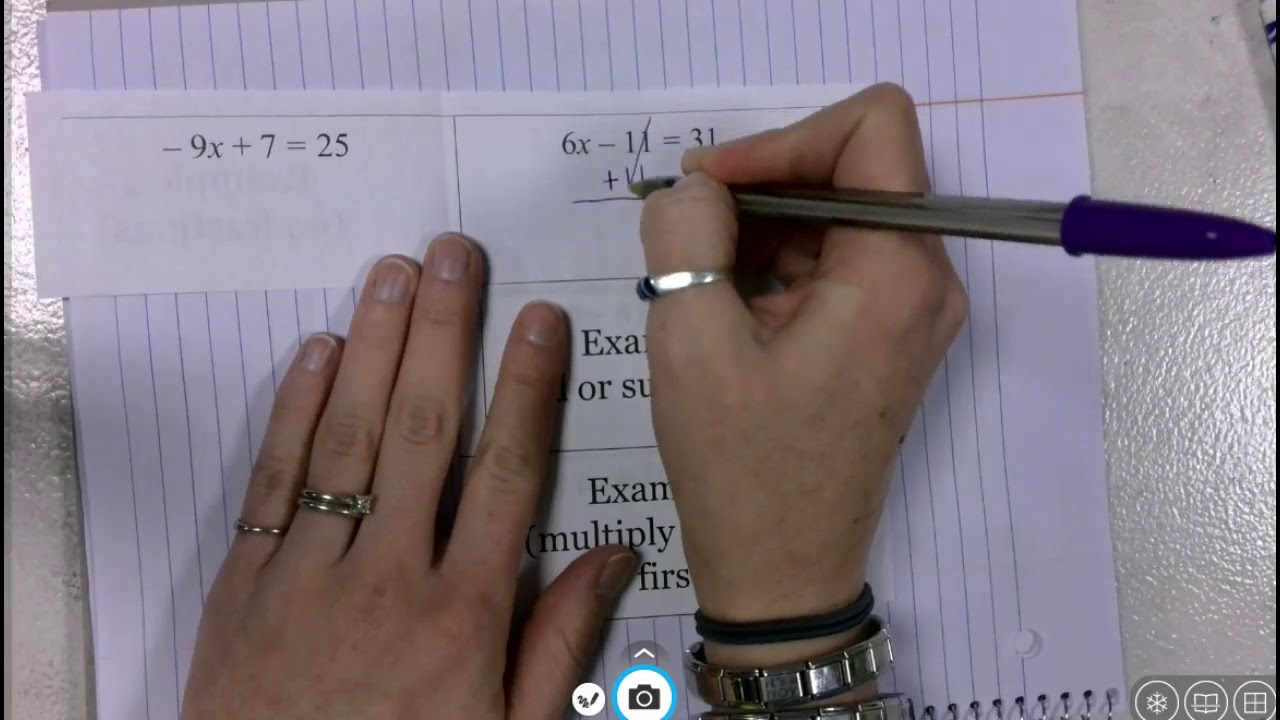 Algebra 1A 1.2 Notes - YouTube