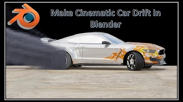Make Cinematic 3D Car Drift And Burn Out Animation In Blender-Blender Hindi