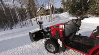 Mahindra Max 28XL with Snowblower