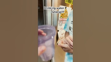 Drinking water tutorial!! #tutorialfilter #sehar #memes #halloween #roblox