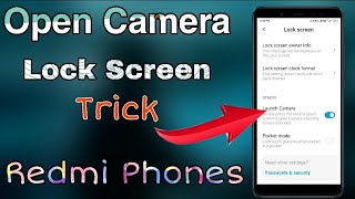 Open Camera in Lock Screen Hidden Trick || Open Camera without screen wake || Aafat Tech || screenshot 5