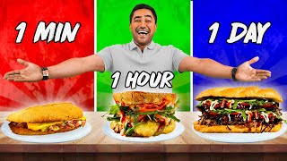 1 Minute vs 1 Hour vs 1 Day Sandwich | Recipes That will Ignite your Taste Buds