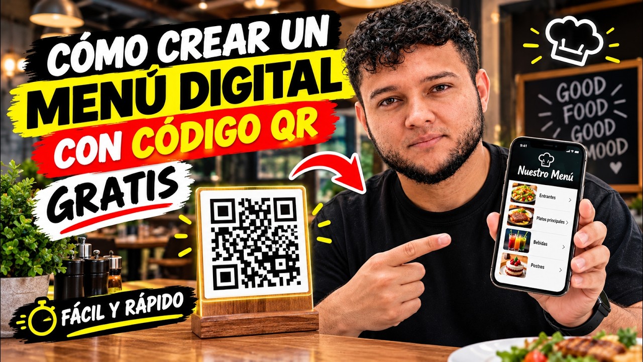 Cómo crear un menú digital con código QR GRATIS para tu restaurante 🍽️ ...