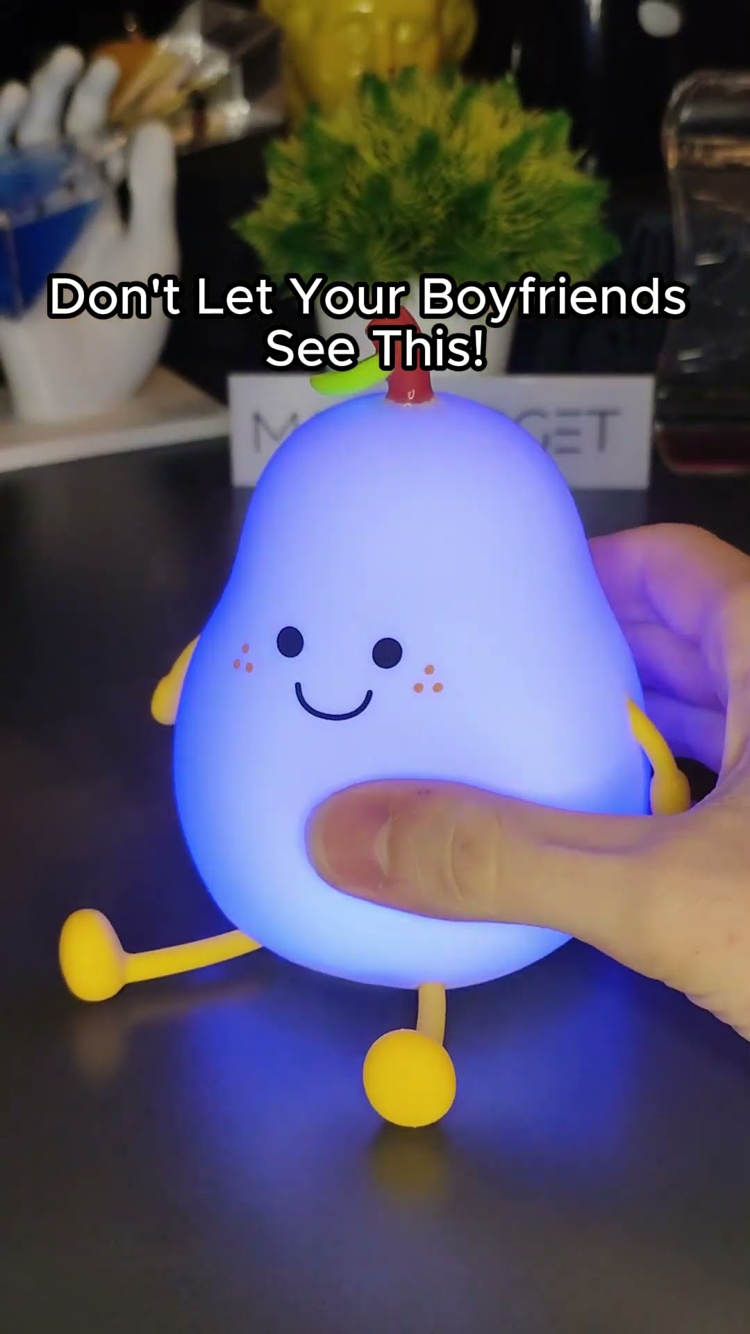 Cute Pear Bedside Touch Night Lamp ?✅ Product Link in Bio ( # 2011)