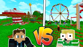 😲Hvem kan bygge det flotteste Tivoli i Minecraft?!😲