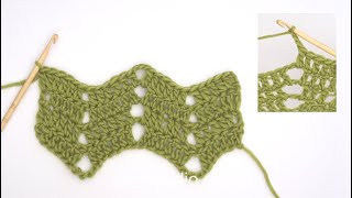 How to crochet a zigzag pattern