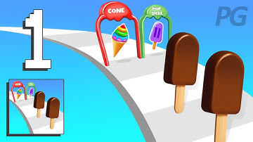 Ice Cream Stack Runner Games - Gameplay Walkthrough [Android, iOS Game]