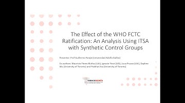 Guillermo Paraje, "WHO FCTC & number of smokers: ITSA w/ synthetic controls" |TOPS #86 |5/10/2024
