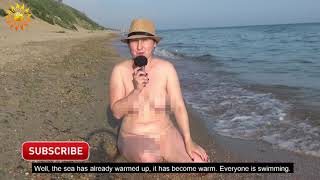 Good daily habits. Video filming location, nudi beach. Naturist. Nudist. INF. Mila naturist.