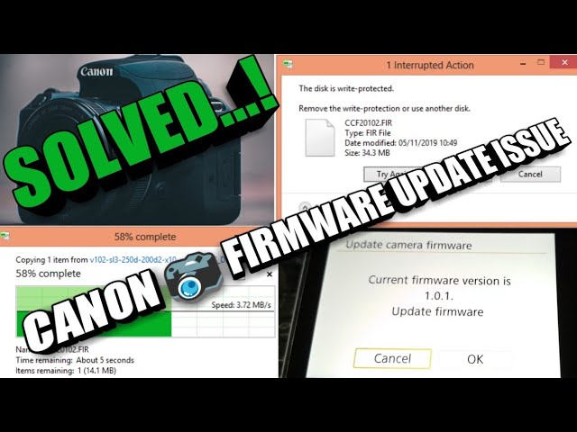 condenser wooden capital Problem with Canon firmware update - SOLVED 📸 - YouTube