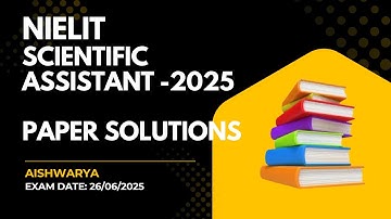 NIELIT STQC 2025 Paper Solution (Technical-CS)🔥 | Complete Answer Key | All Sets Covered!