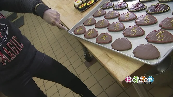 Easy KC football cookies