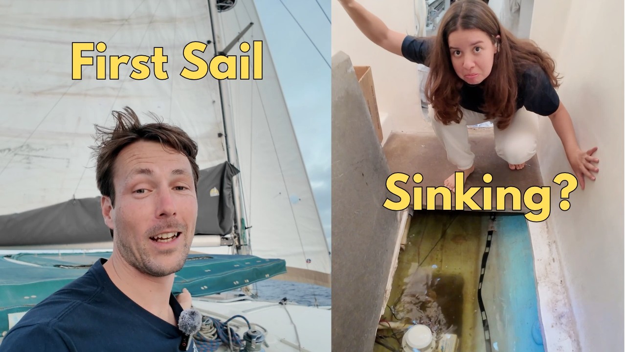 Trying to Keep the Water OUT of Our Cheap Catamaran | Ep.28