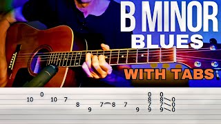 Dark, Creeping Blues in Open B Minor Tuning (With Tabs)