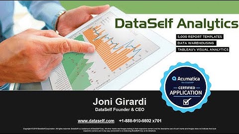 DataSelf Analytics for Acumatica - 2019 Year-End Webinar