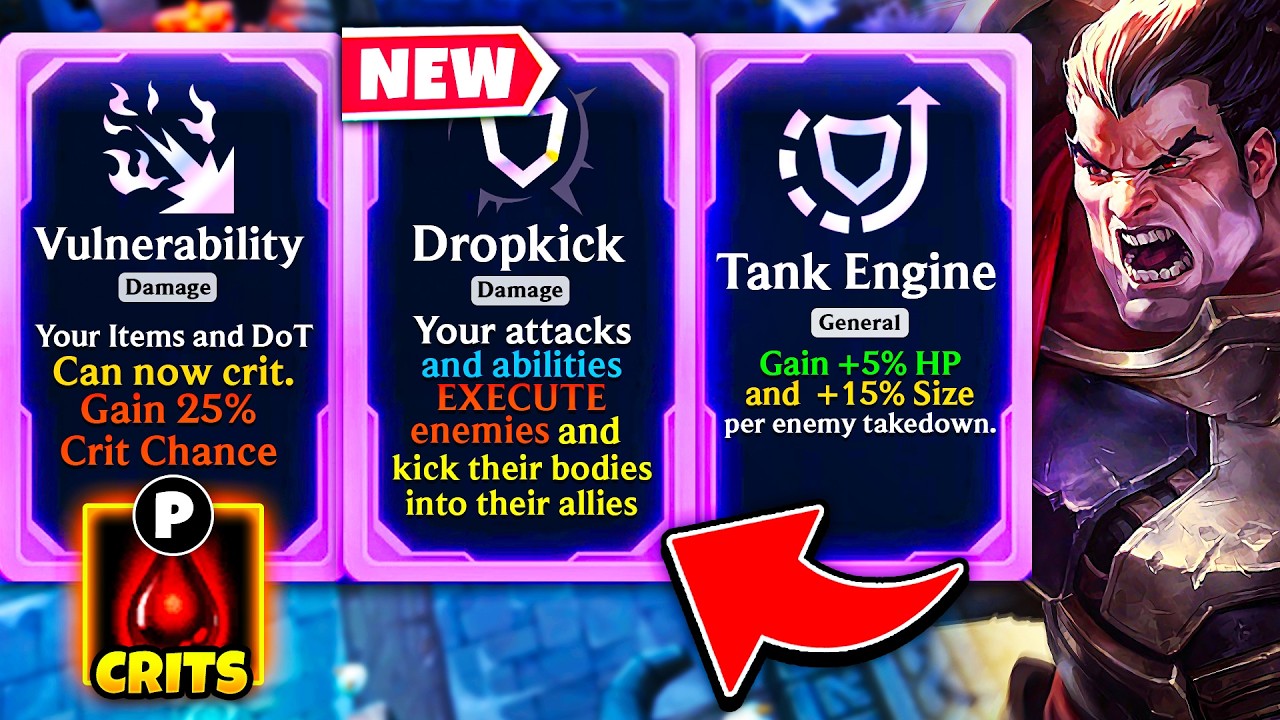 NEW Augment "Dropkick": Infinite Scaling Executes + Critical Bleeds | ARAM Mayhem