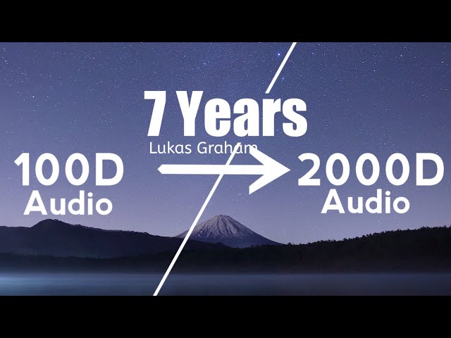 Lukas Graham - 7 Years(2000D Audio |Not| 100D Audio)Use HeadPhone | Share class=